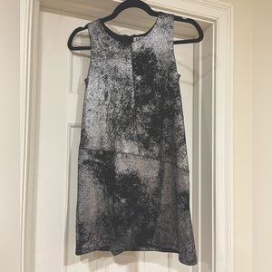 MIA New York girls silver metallic and black dress size L (12).